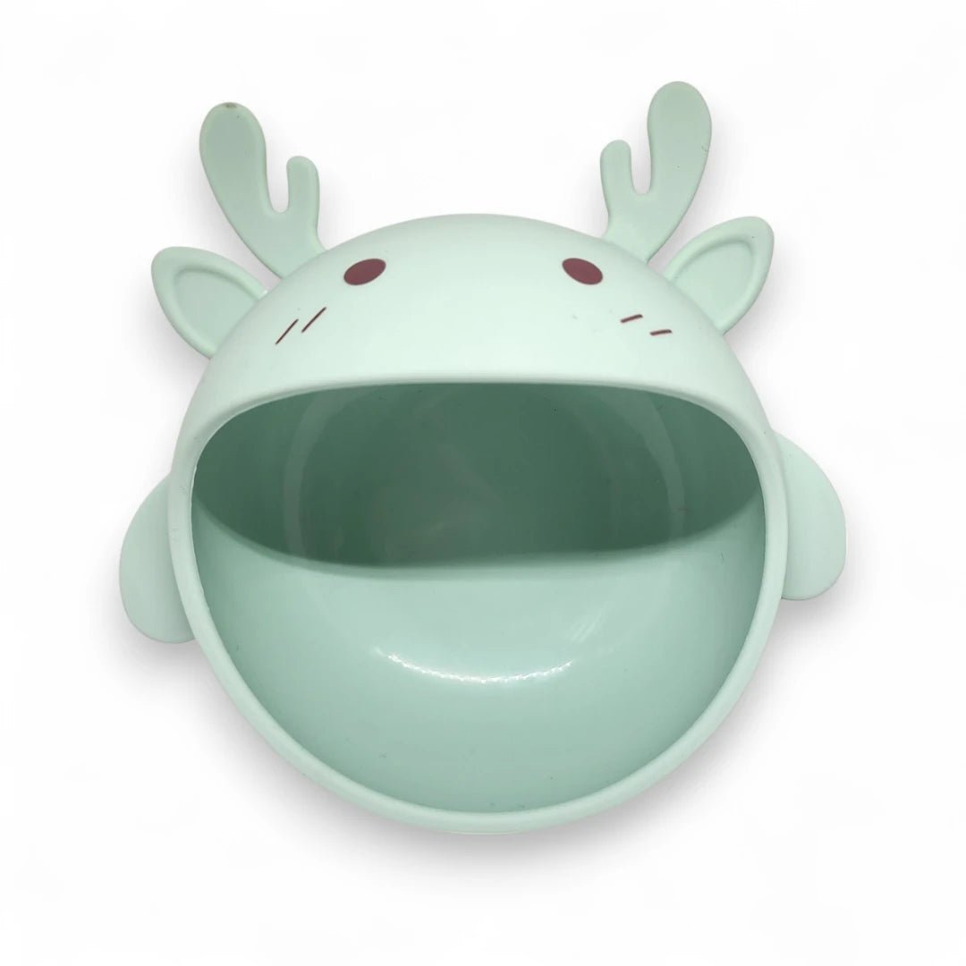 Tazón antideslizante con diseño de animalitos para bebés - Zaphira Online