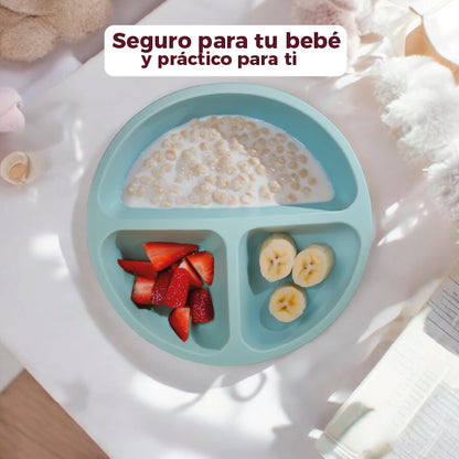 Plato antideslizante para bebés
